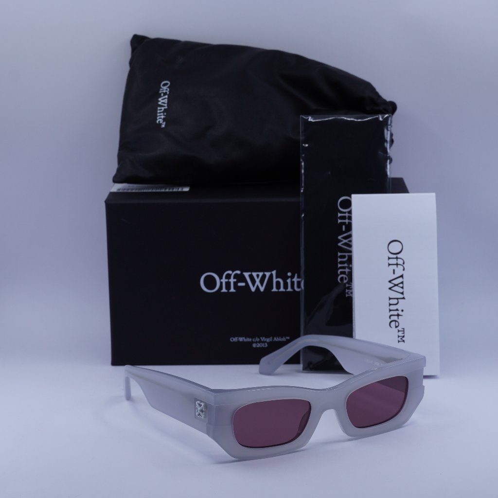 Off-White Oeri147 Belleville 0928 Cat Eye Sunglasses Grey/Burgundy